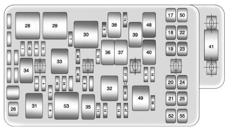 Chevrolet Malibu (2011 – 2012) – fuse box diagram - Carknowledge.info