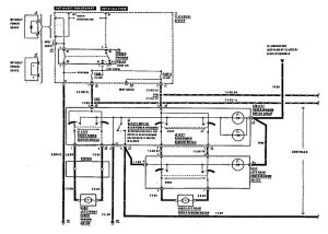 Mercedes 190E - wiring diagram - power windows (part 1)