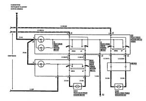 Mercedes 190E - wiring diagram - power windows (part 2)