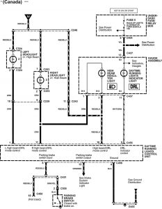 Acura NSX - wiring diagram - daytime running lamps (part 3)