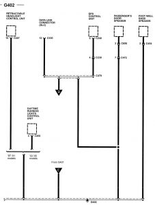 Acura NSX - wiring diagram - ground distribution (part 12)