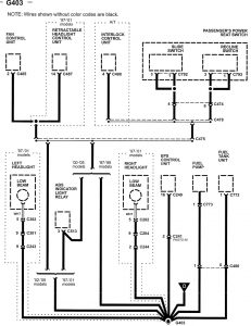Acura NSX - wiring diagram - ground distribution (part 13)