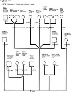 Acura NSX - wiring diagram - ground distribution (part 14)