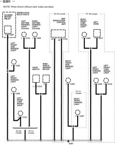 Acura NSX - wiring diagram - ground distribution (part 5)