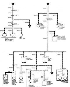 Acura NSX - wiring diagram - headlamp switch (part 4)