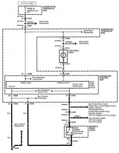 Acura NSX - wiring diagram - illuminated entry