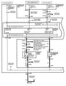 Acura NSX - wiring diagram - key warning (part 1)