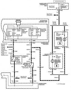 Acura NSX - wiring diagram - key warning (part 2)
