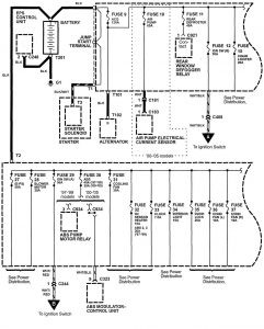 Acura NSX - wiring diagram - power distribution (part 1)