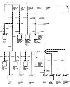 Acura NSX - wiring diagram - power distribution (part 11)