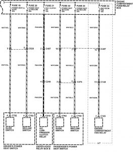 Acura NSX - wiring diagram - power distribution (part 12)