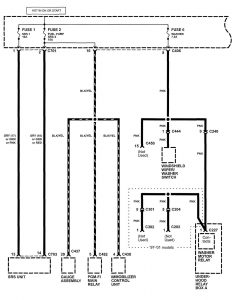Acura NSX - wiring diagram - power distribution (part 5)