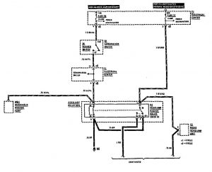 Mercedes-Benz 190E -  wiring diagram -  headlamps (part 1)