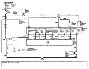 Mercedes-Benz 190E -  wiring diagram - HVAC controls (part 1)