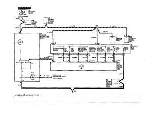 Mercedes Benz 190E -  wiring diagram - HVAC controls (part 1)