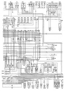 Mercedes-Benz 190E -  wiring diagram - ignition (part 2)