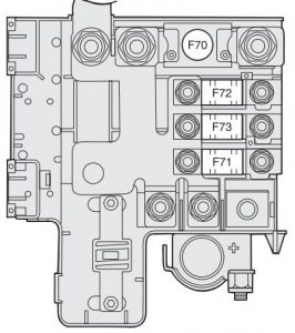 Alfa Romeo GT - wiring diagram - fuse box diagram - battery positive pole