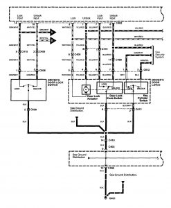 Acura MDX - wiring diagram - power locks (part 1)