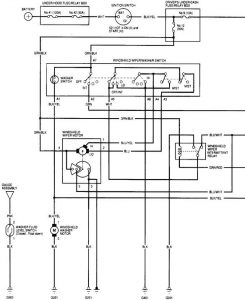 Acura MDX - wiring diagram - wiper/washer (part 1)