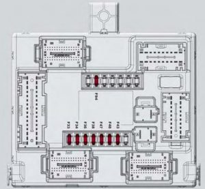Alfa Romeo Giulia -  wiring diagram - fuse box diagram -  passeneger side control unit