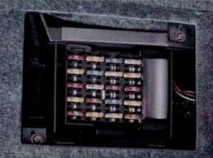 Buick Rivera – wiring diagram - fuse box diagram – passenger compartment (left side)