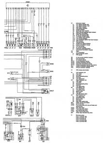 Mercedes-Benz 190E -wiring diagram - audible warning system (part 3)