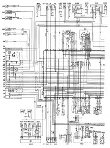 Mercedes Benz 190E -  wiring diagram - cooling fans (part 1)