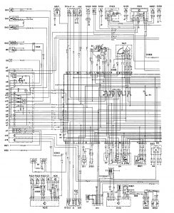 Mercedes Benz 190E -  wiring diagram - interior lighting (part 1)