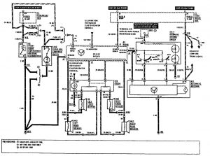 Mercedes-Benz 300CE -  wiring diagram - antenna