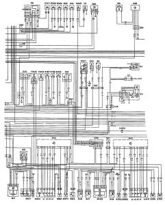 Mercedes-Benz 300CE - wiring diagram - cooling fans (part 2)