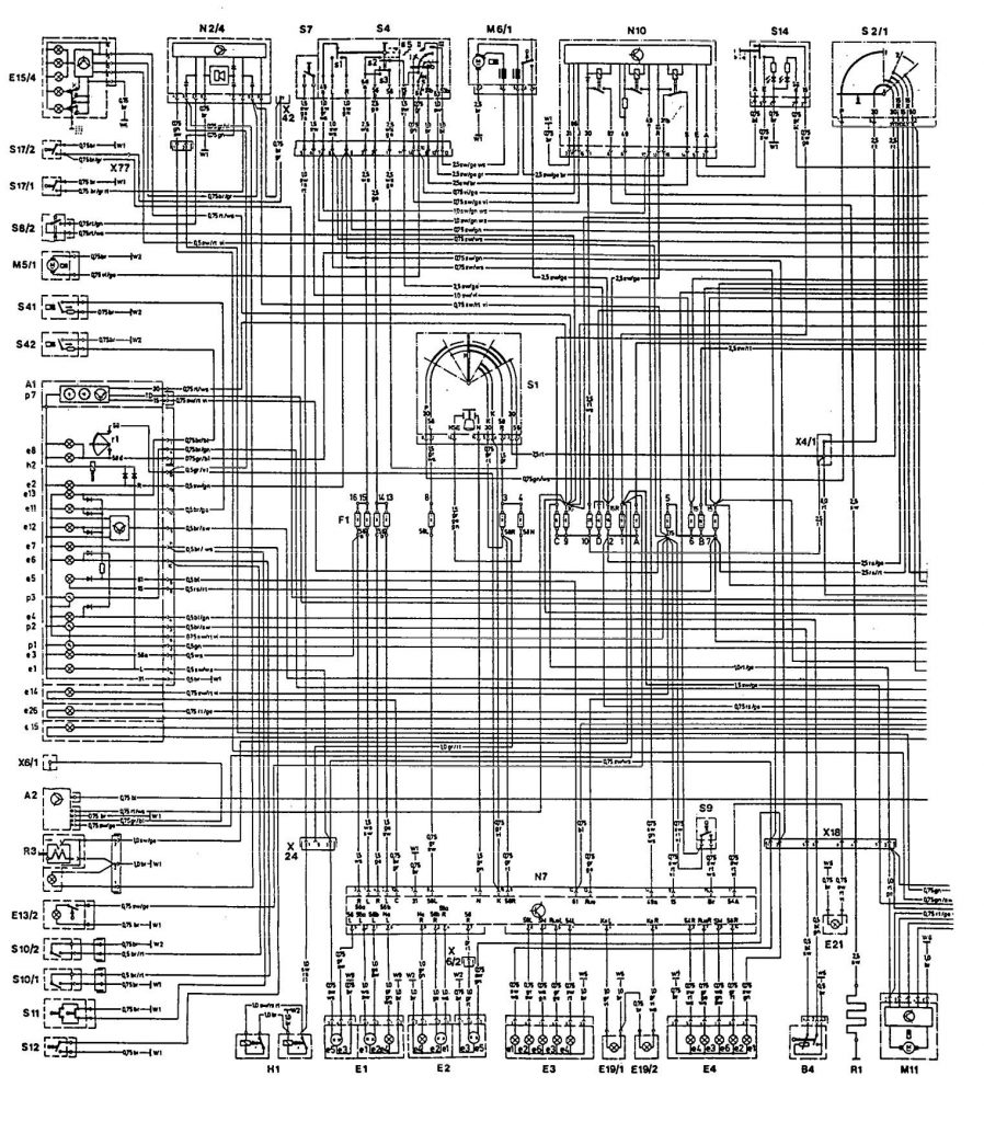 MercedesBenz 300CE (1992 1993) wiring diagrams cooling fans