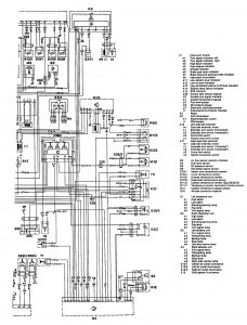Mercedes-Benz 300CE - wiring diagram - exterior lighting (part 3)