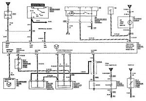 Mercedes-Benz 300CE - wiring diagram - fuel controls (part 1)