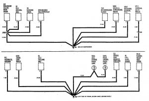 Mercedes-Benz 300CE - wiring diagram - ground distribution