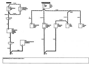 Mercedes-Benz 300CE - wiring diagram - HVAC controls