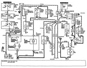 Mercedes-Benz 300CE -  wiring diagram -  instrumentation (part 1)