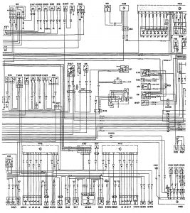 Mercedes-Benz 300CE - wiring diagram - interior lighting (part 2)