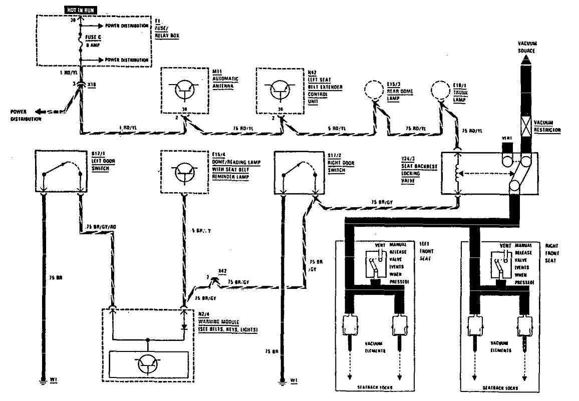 Wiring Diagram Mercede Benz 300E - 1987 300e Audio Wiring - PeachParts