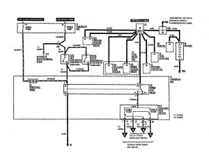 Mercedes-Benz 300CE -  wiring diagram - power seats (part 1)