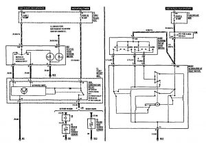 Mercedes-Benz 300CE -wiring diagram - rear window defogger