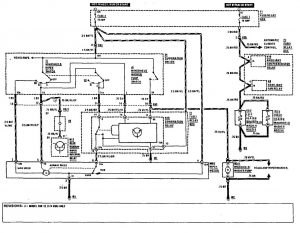 Mercedes-Benz 300CE - wiring diagram - wiper/washer