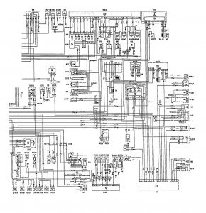 Mercedes-Benz 300E - wiring diagram - cooling fans (part 2)