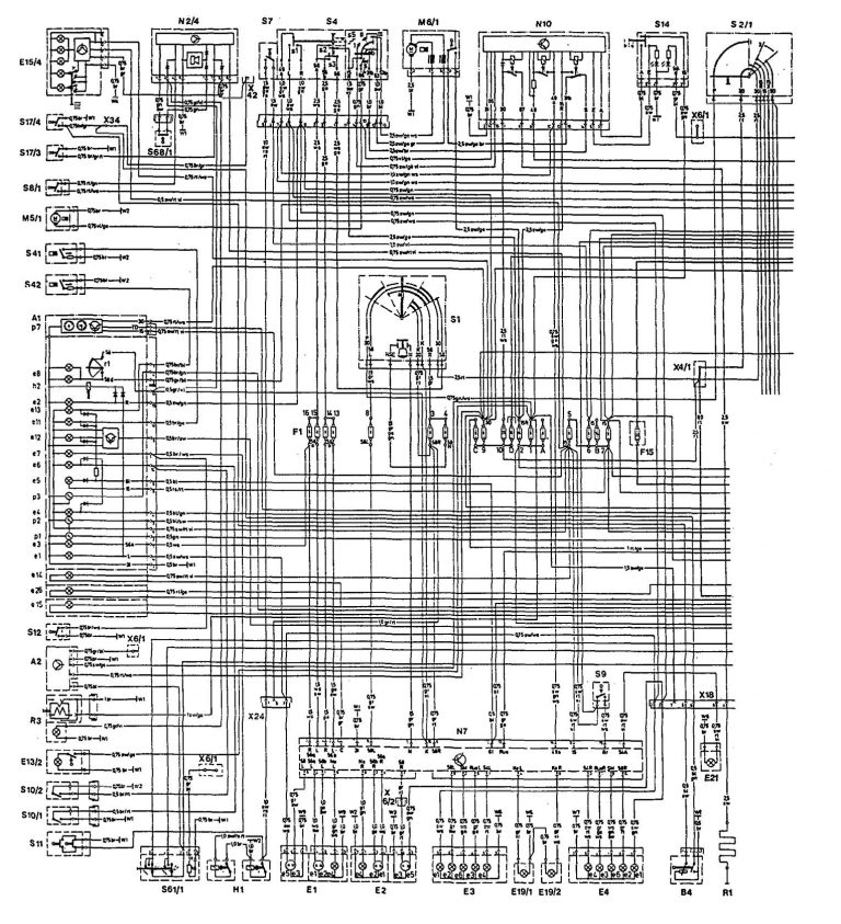 Mercedes-Benz 300E (1992) - wiring diagrams - igniition - Carknowledge.info