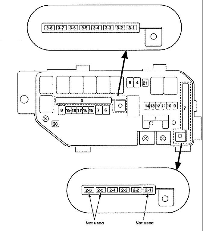 Honda Accord  2008 - Fuse Box Diagram