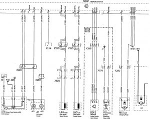 Mercedes-Benz 300SE - wiring diagram - ABS (part 2)