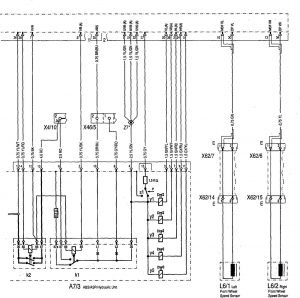 Mercedes-Benz 300SE - wiring diagram - ABS (part 3)