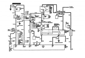 Mercedes-Benz 300SE - wiring diagram - brake control (part 1)