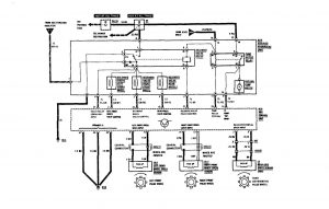 Mercedes-Benz 300SE - wiring diagram - brake control (part 2)