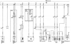 Mercedes-Benz 300SE - wiring diagram - brake controls (part 1)