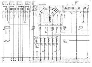 Mercedes-Benz 300SE - wiring diagram - exterior lightings (part 1)